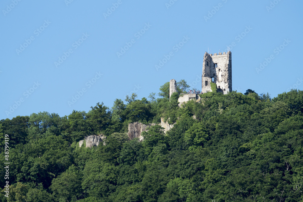 Drachenfels im Siebengebirge bei Bonn, Deutschland