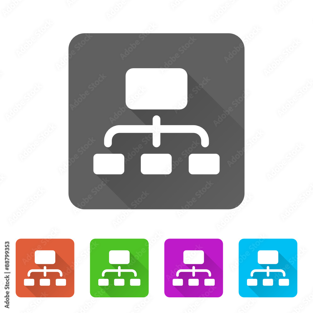 App Icon Long Shadow - 5 Colors App Icon Long Shadow - 5 Colors