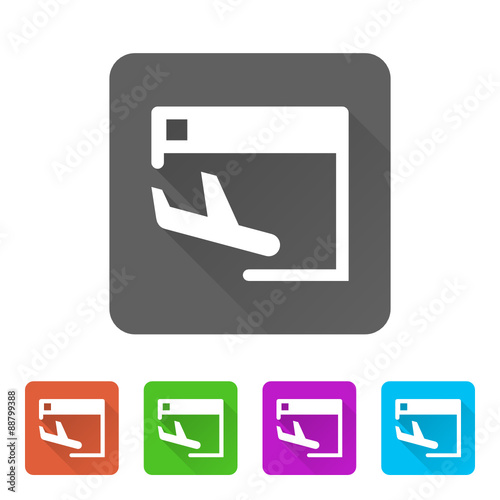 App Icon Long Shadow - 5 Colors