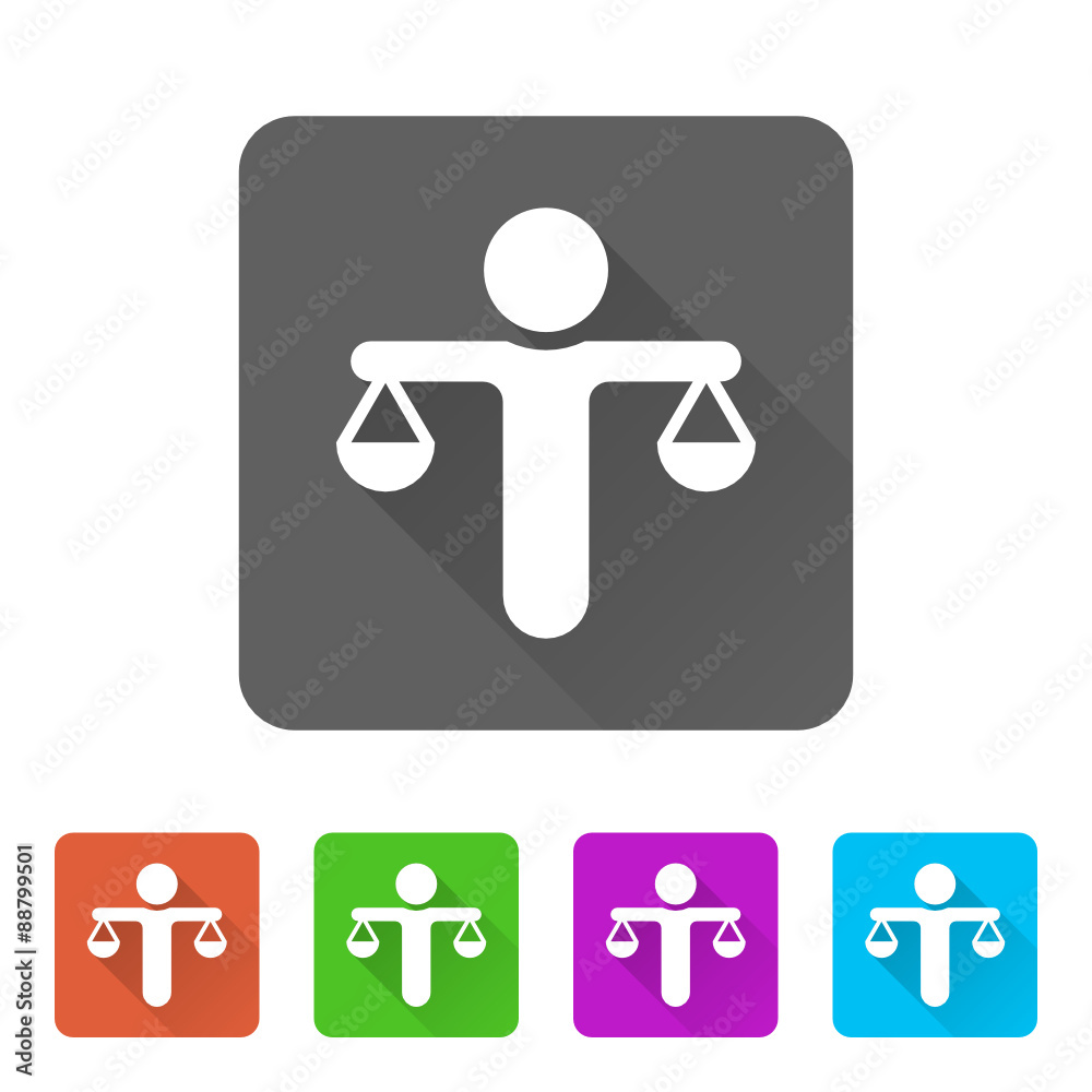 App Icon Long Shadow - 5 Colors App Icon Long Shadow - 5 Colors