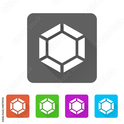 App Icon Long Shadow - 5 Colors