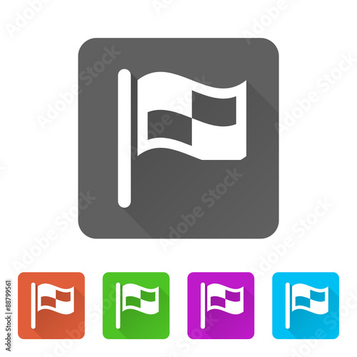 App Icon Long Shadow - 5 Colors