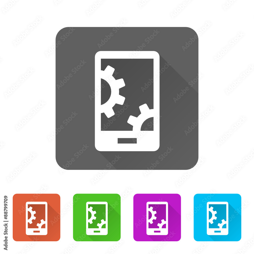 App Icon Long Shadow - 5 Colors App Icon Long Shadow - 5 Colors