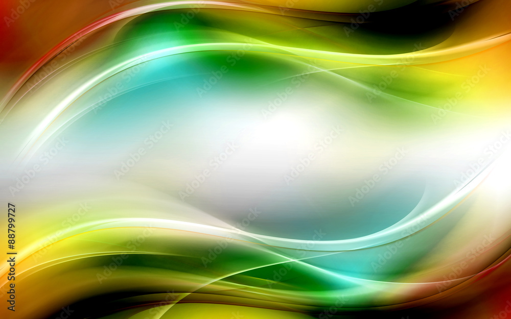 Obraz premium abstract color wave background