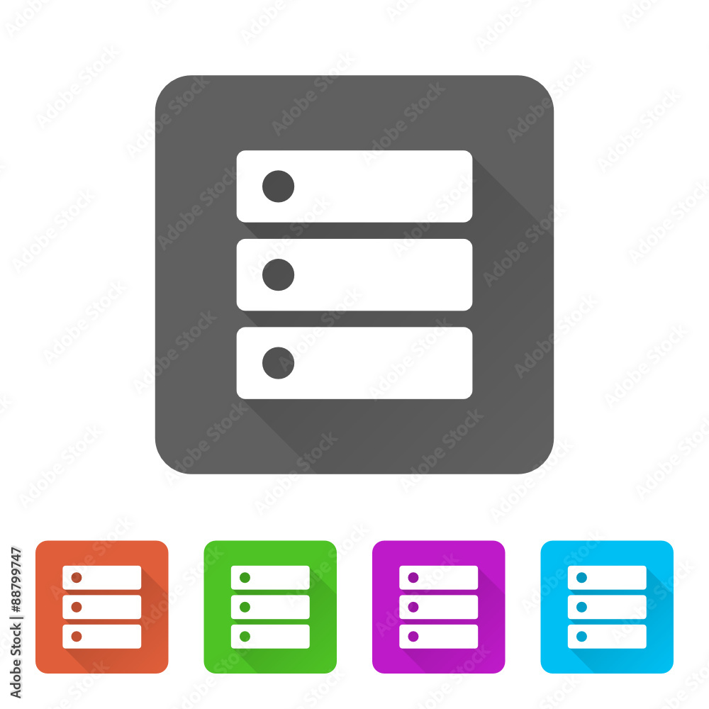 App Icon Long Shadow - 5 Colors App Icon Long Shadow - 5 Colors