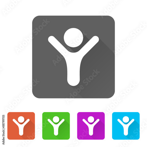 App Icon Long Shadow - 5 Colors