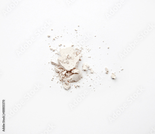 Makeup powder foundation isolated on white background