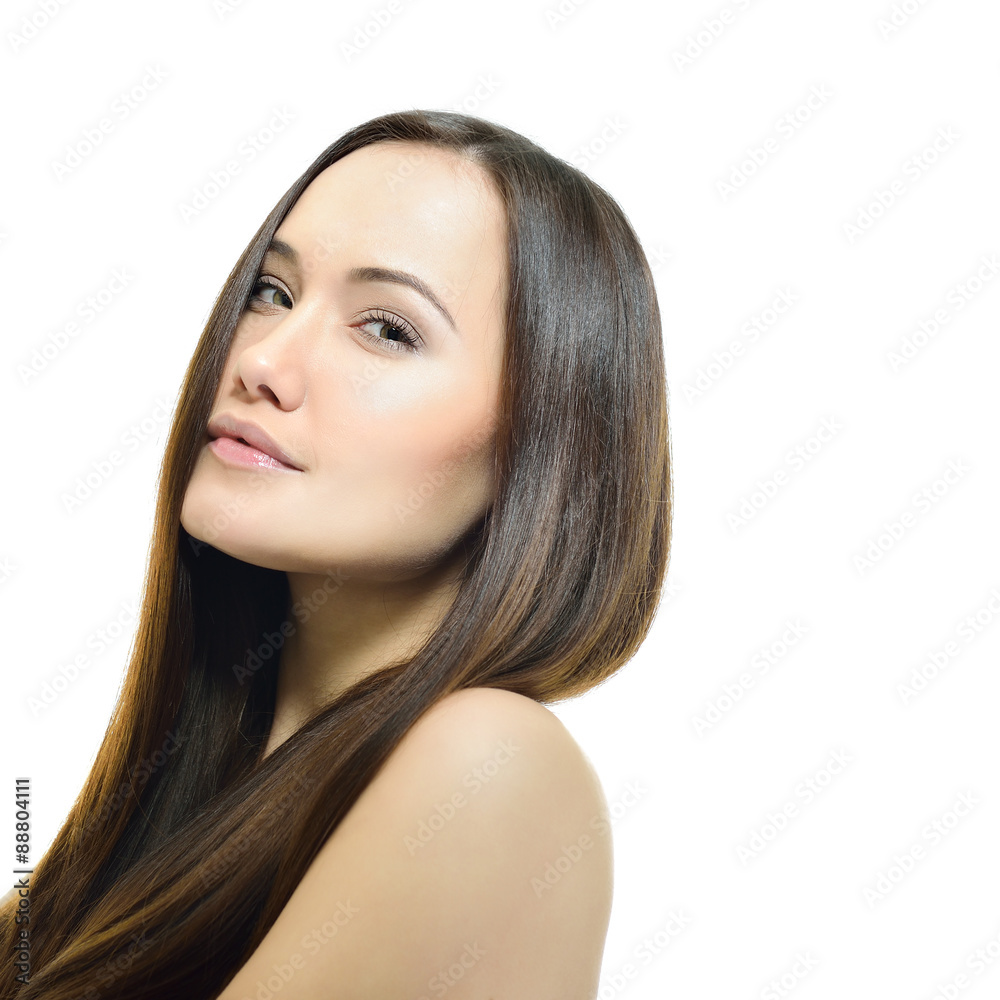 Beauty portrait of young woman with beautiful healthy face Beauty portrait of young woman with beautiful healthy face