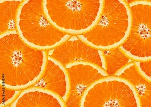 juicy orange slices background