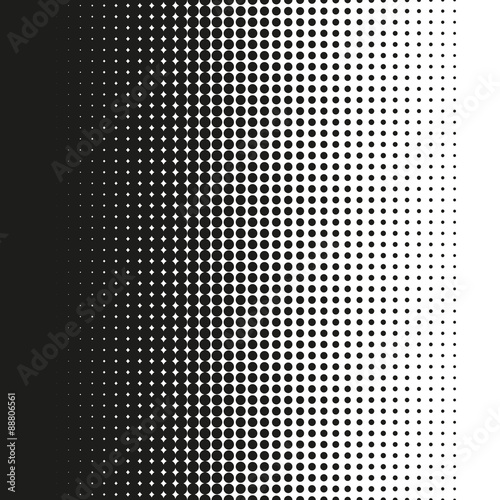 Halftone dots pattern gradient in vector format