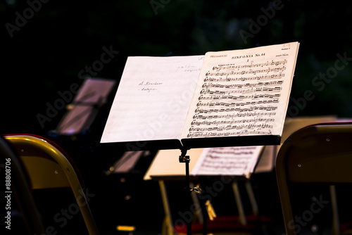 Tableau sur toile partition de musique