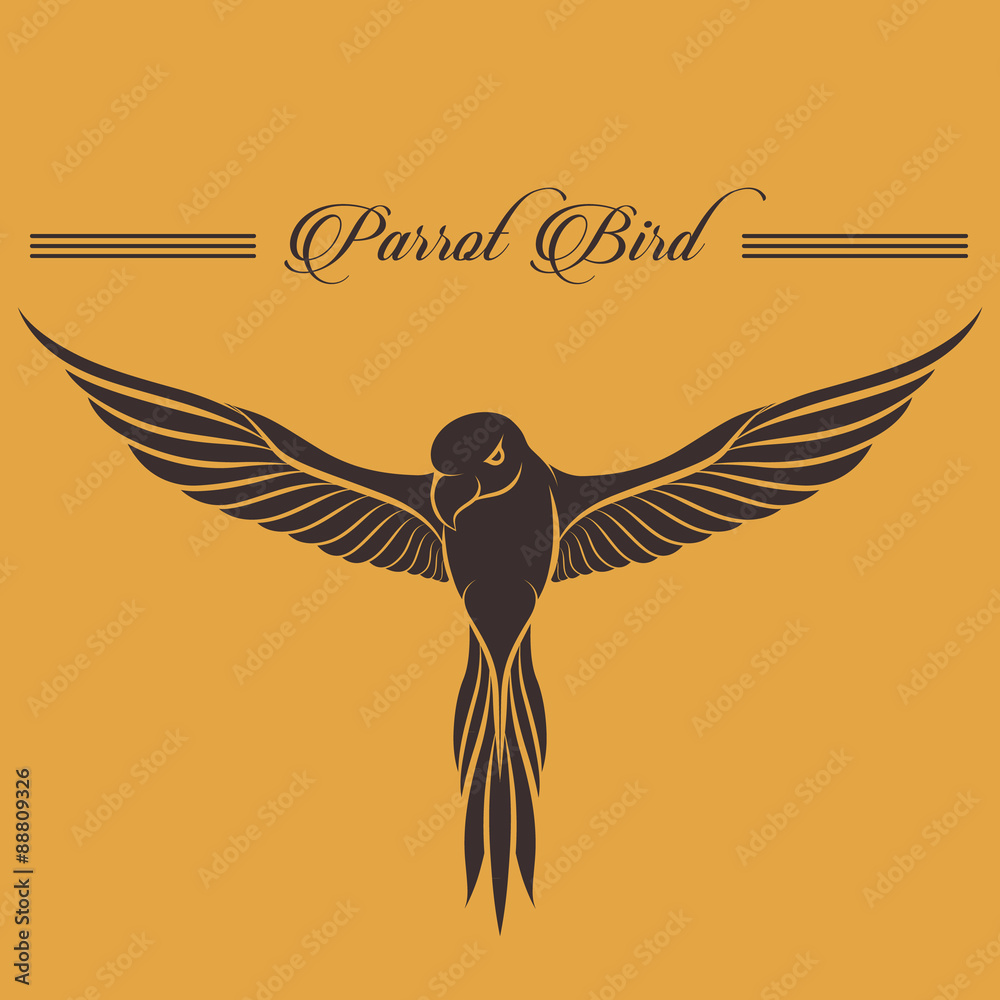Fototapeta premium Parrot logo