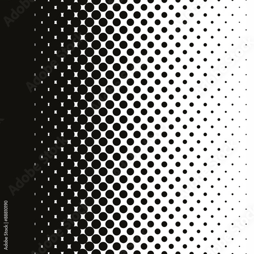 Halftone dots pattern gradient in vector format