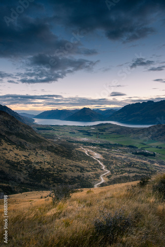 Landscape of South island  New Zealand