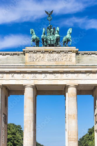 Quadriga of the Brandenburg Gate. Berlin, Germany