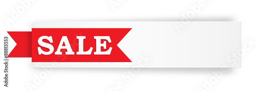 the blank sale white banner