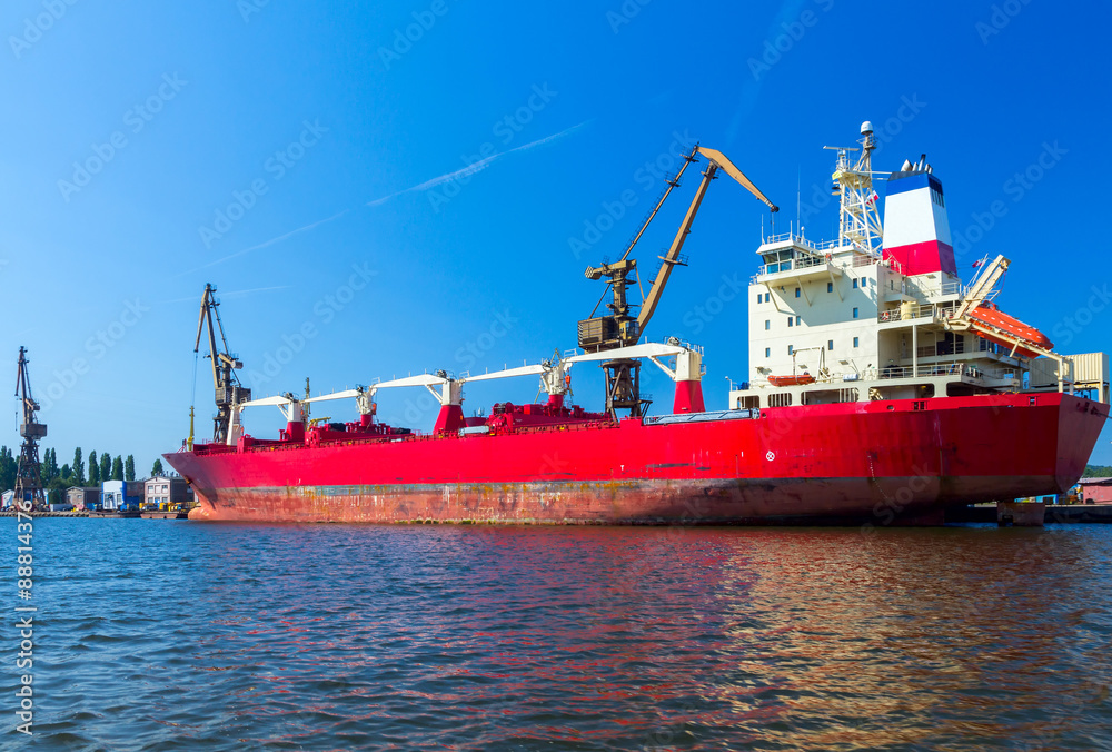 Naklejka premium Gdansk. Sea port.