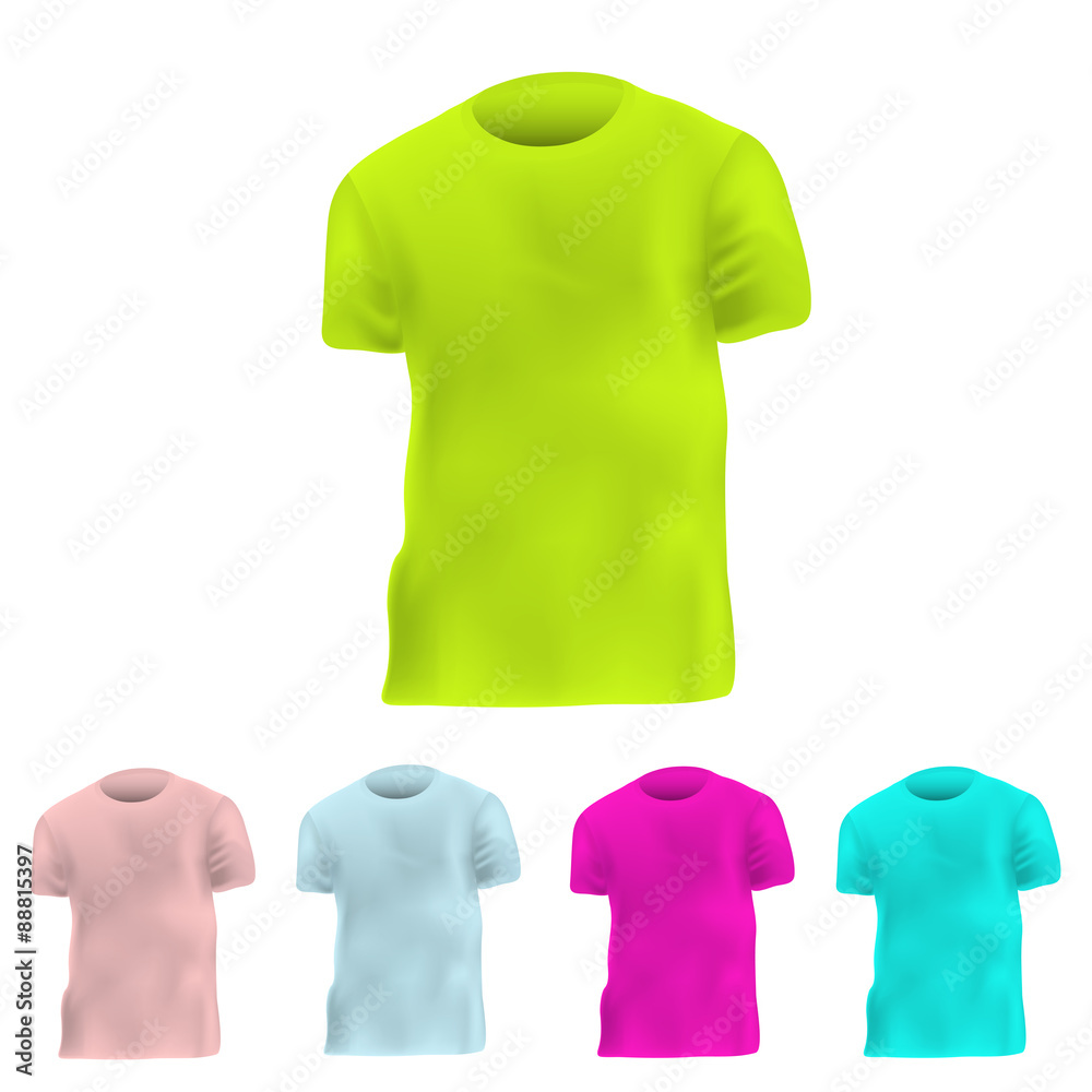 Pack de camisetas 4 3d Stock Vector | Adobe Stock