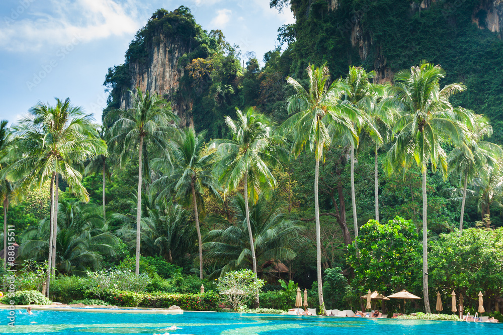 Exotic Ao Nang Beach, Krabi Province, Thailand