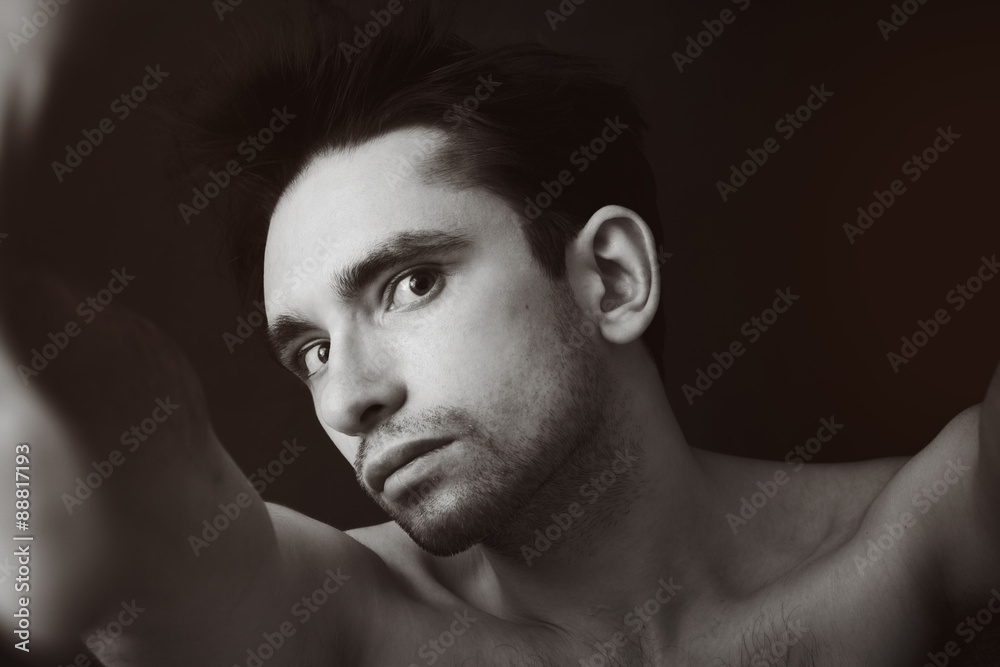 Portrait of a young handsome man Portrait of a young handsome man