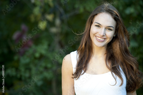 Wallpaper Mural Happy Young Girl Outdoors Torontodigital.ca
