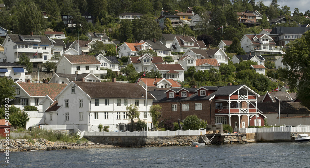 Fototapeta premium Seaside town