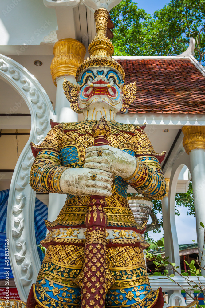 Thai giant statues, giant symbol in Thai temple