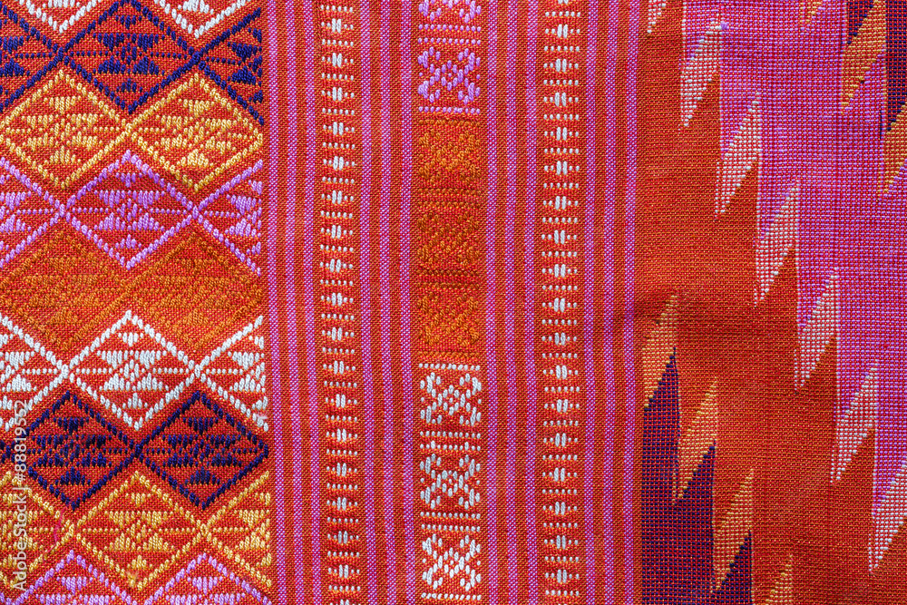 Thai silk fabric pattern Thai silk fabric pattern