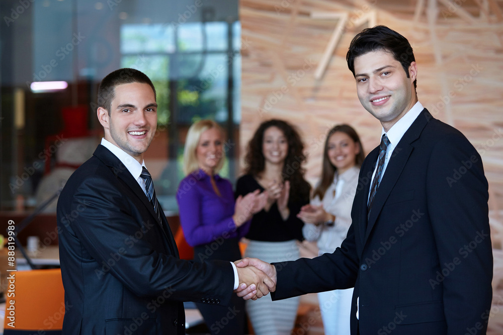 Business people shaking hands