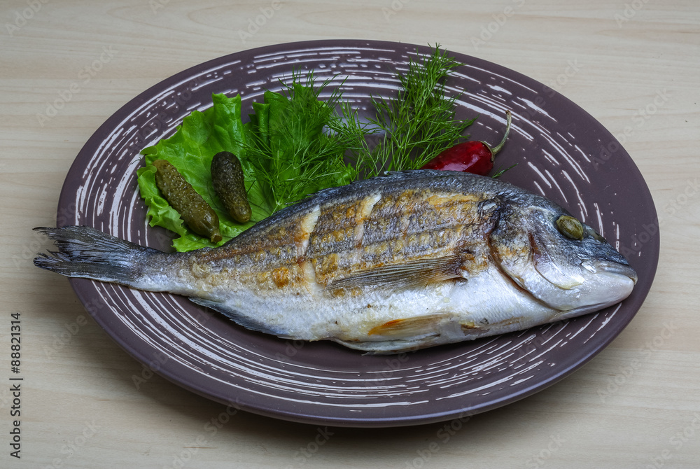 Grilled dorado