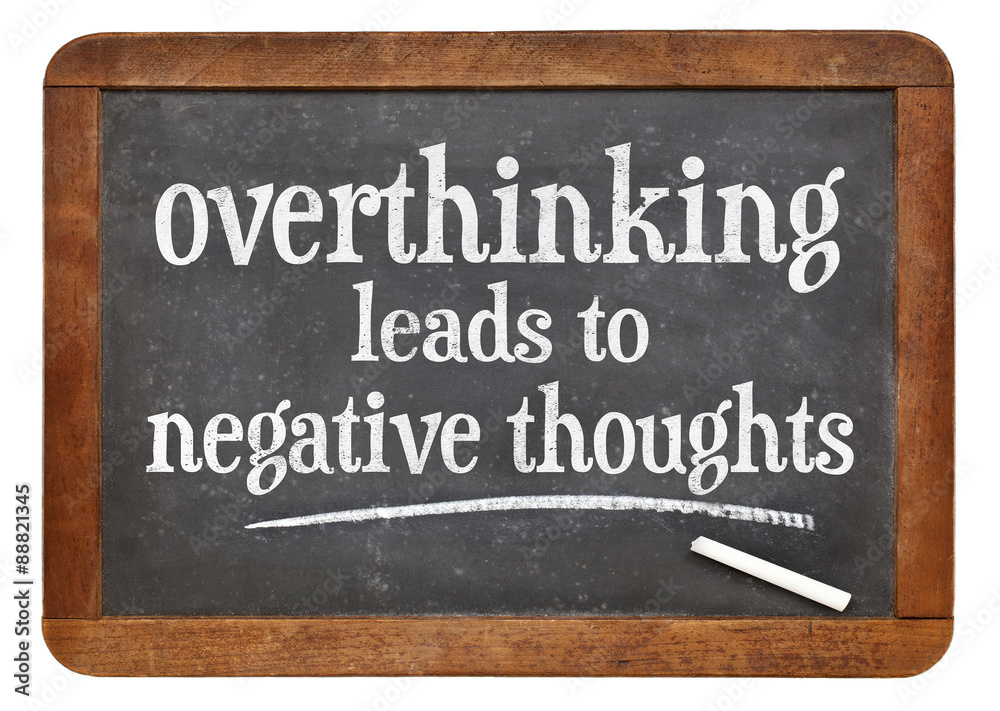 Overthinking Leads To Negative Thoughts Stock Foto Adobe Stock