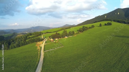 Kysuce and Orava landscape with herdsman's hut ,Slovakia photo