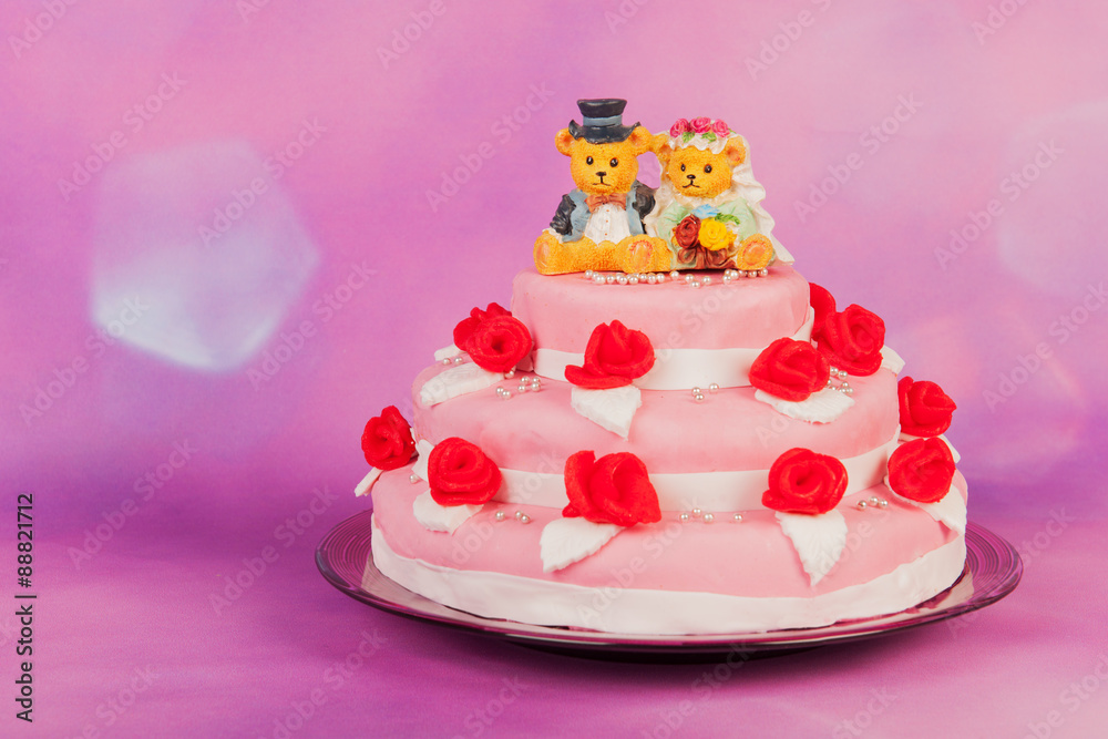 Wedding cake with bears Wedding cake with bears