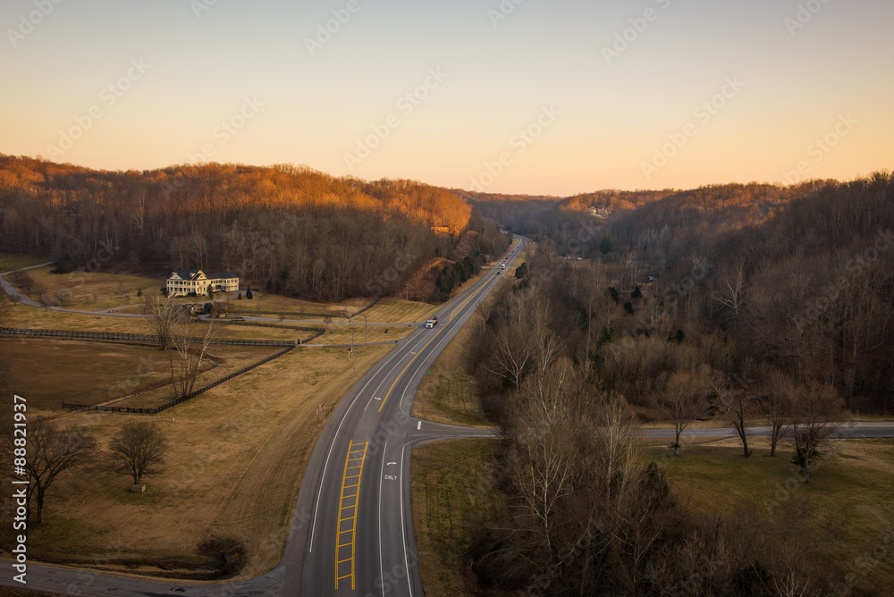 Fototapeta premium Winding Road in Tennessee 