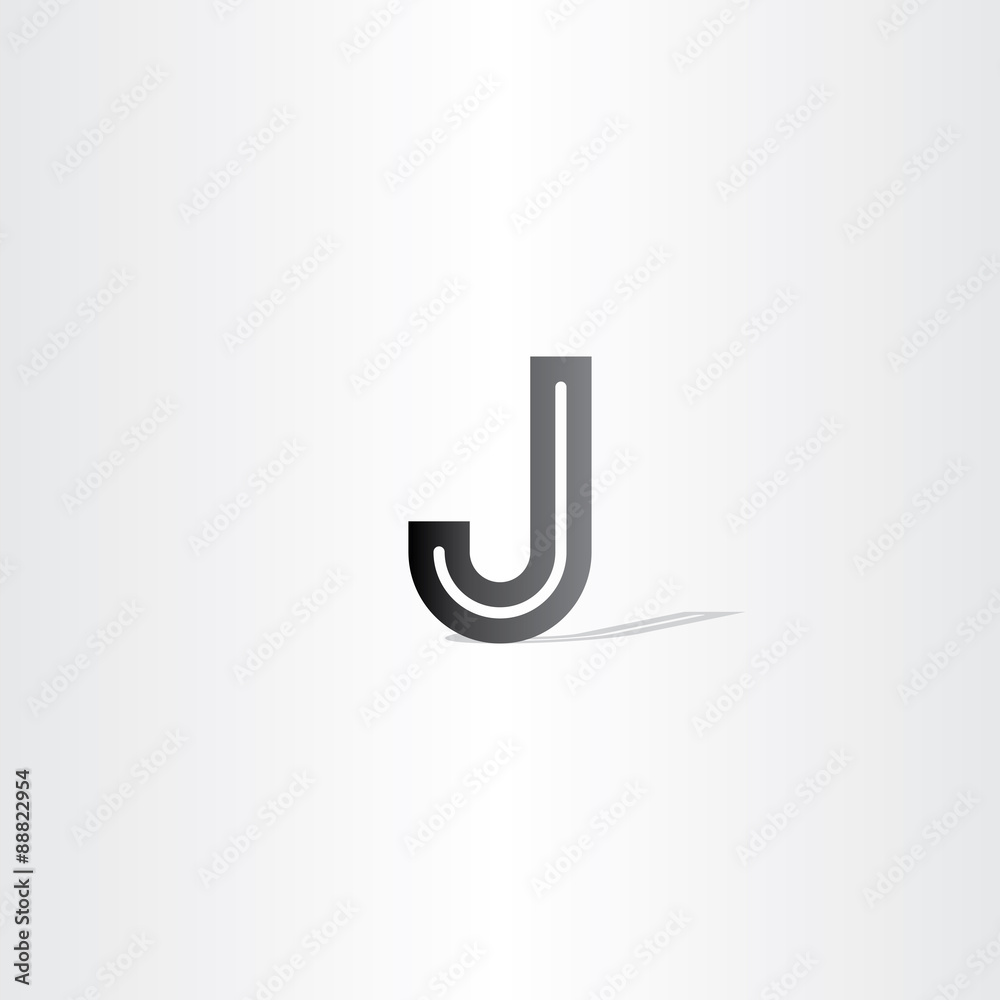 black letter j logo design element black letter j logo design element
