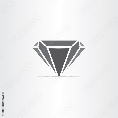 black diamond stylized icon