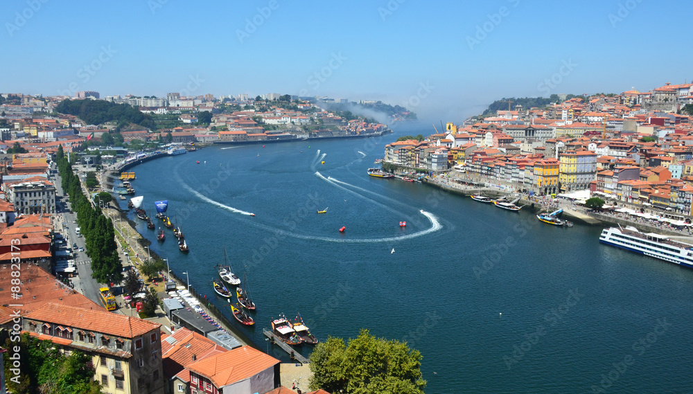 View of Porto and Douro's river, Portugal