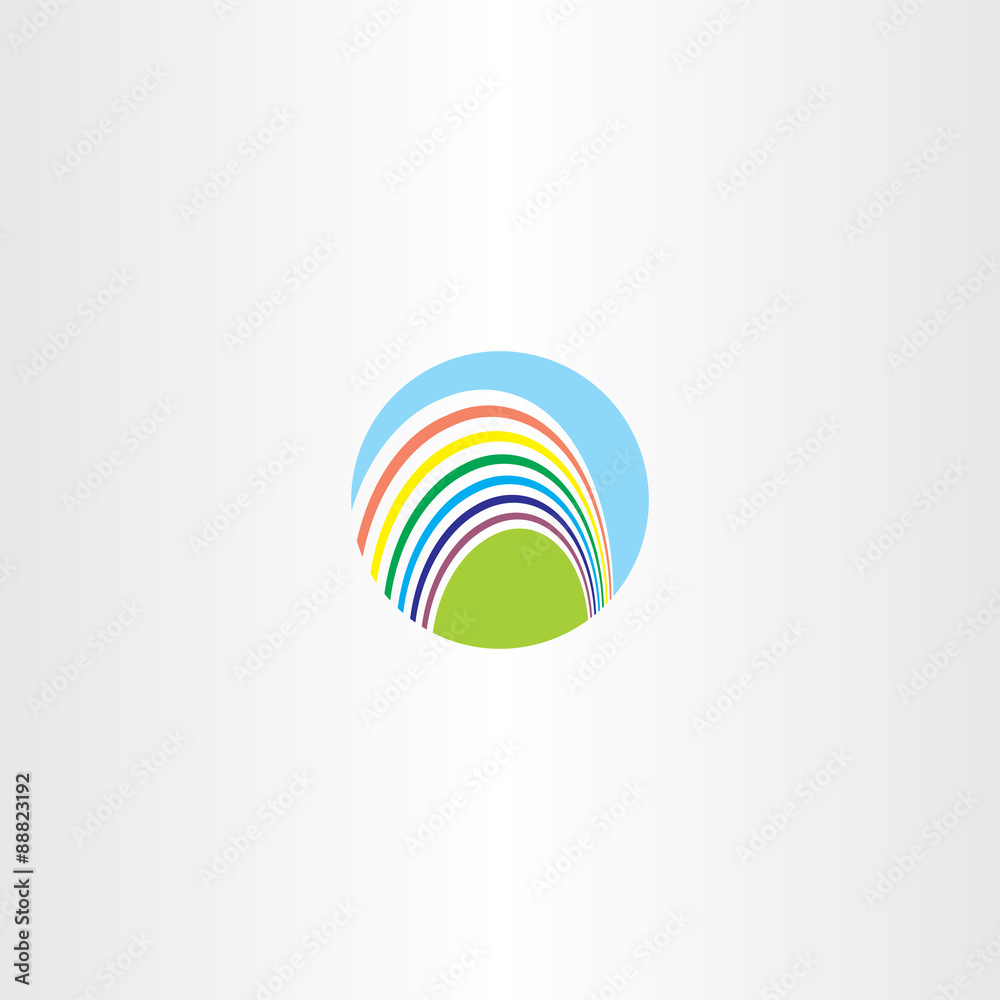circle rainbow logo sign circle rainbow logo sign