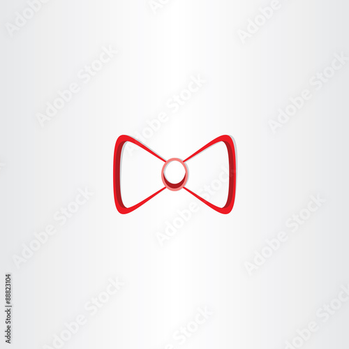 bow tie stylized icon vector design