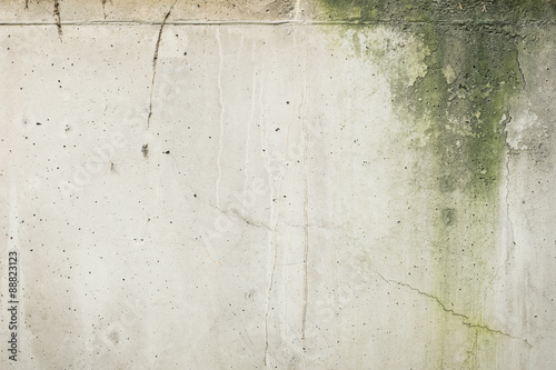 Картината върху платно Weathered and moldy concrete wall with cracks texture