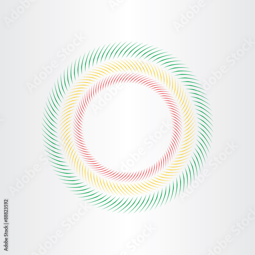 optical illusion circle vector element