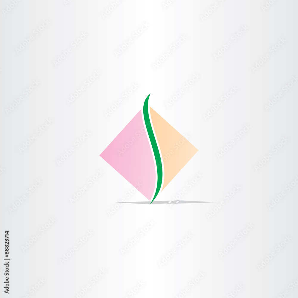 square spine logo design vector square spine logo design vector