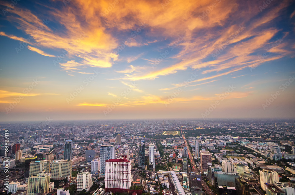 Fototapeta premium Cityscape of bangkok city