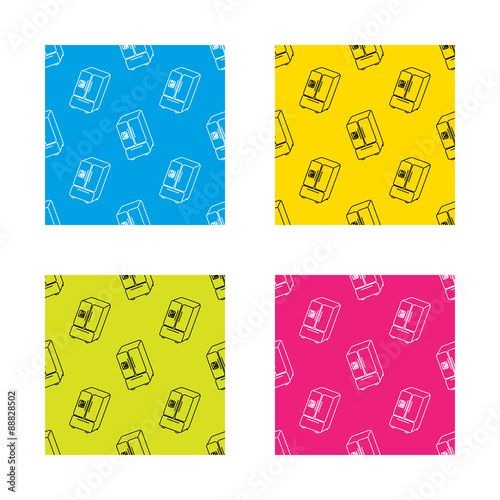 American fridge icon. Refrigerator with ice sign