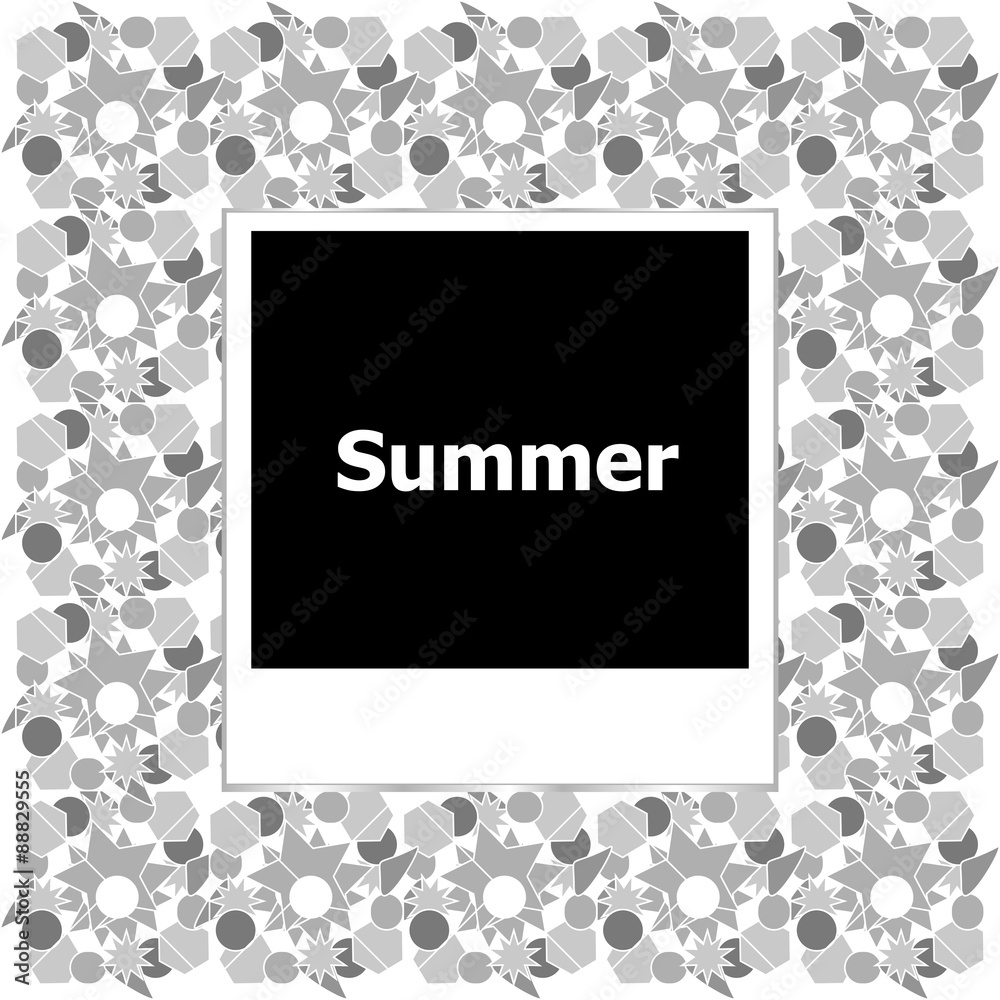 summer background, summer words on empty photo frame, summer holiday summer background, summer words on empty photo frame, summer holiday