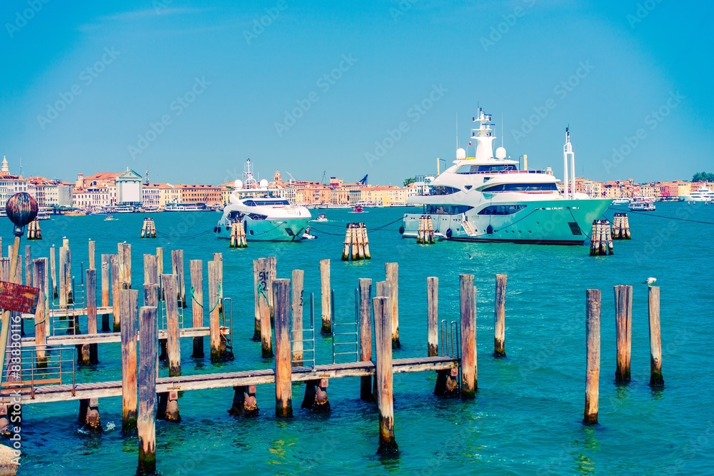 Yachts in Venice, Italy