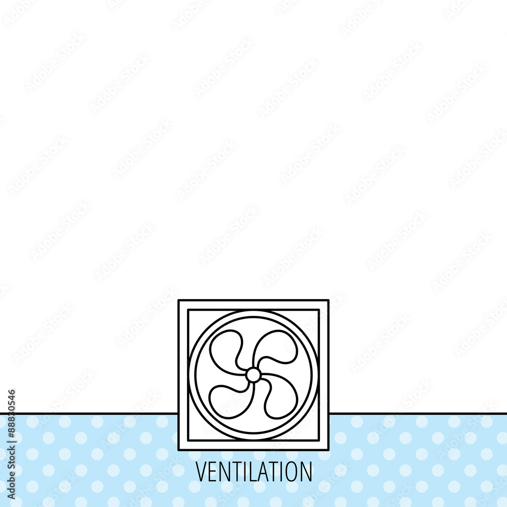 Ventilation icon. Fan or propeller sign. Ventilation icon. Fan or propeller sign.