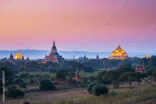 sunset in Bagan