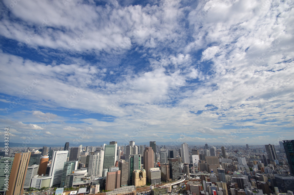 Fototapeta premium 大阪梅田からの展望