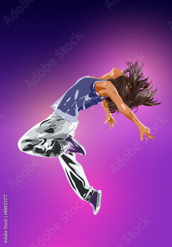 Young woman dancer